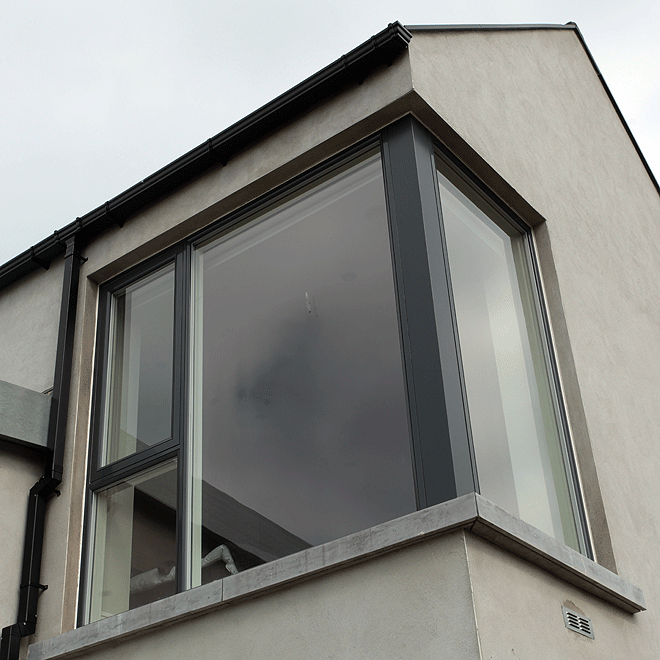 corner window contemporary new built house west cork