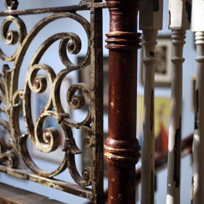 linehan-construction-shop-fitting reclaimed railing clothes shop cork